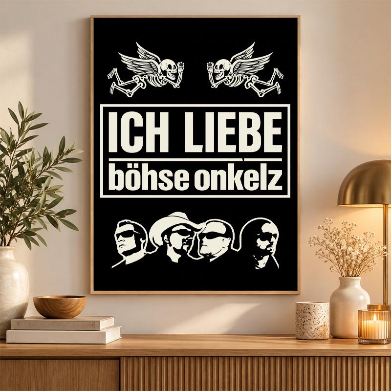 Böhse Onkelz Diamond Painting Kit 5D Full Drill DIY Diamond Mosaic Wall Art Home Decor