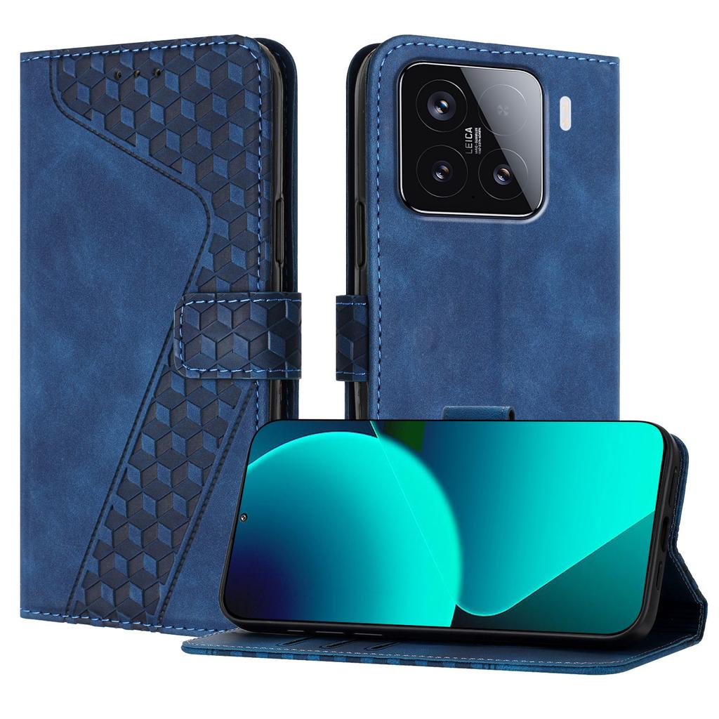 Для Xiaomi 15 Кожаный чехол Узор в форме 7 Кошелек Подставка Ударопрочный Чехол для телефона