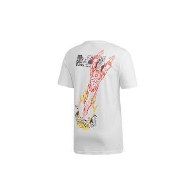 adidas Мужские футболки с рисунком Iron Man, белые, FN1763