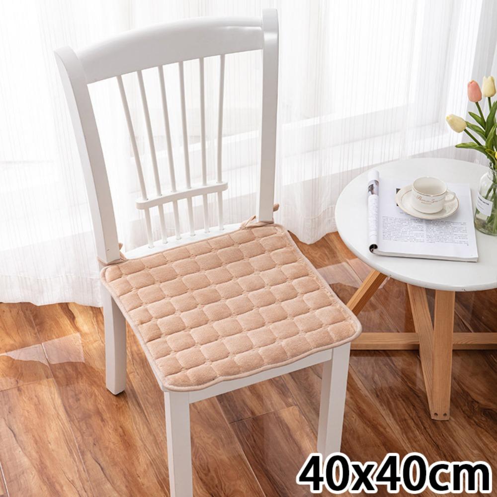 Мягкая подушка на сиденье 45x45 см Фланель Плюс Вельвет Подушка для студенческого стула Квадратная Теплая Подушка на сиденье автомобиля Офисный Домашний декор