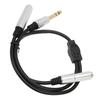 6.35mm To Dual 6.35mm Y Splitter Cable Professional 14 Inch Stereo Cable for Amplifier Microphone