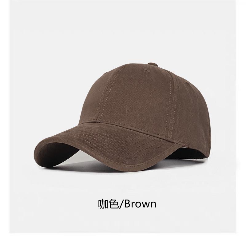 Top baseball cap women's wide brim big face suitable for enlarged and deepened peaked cap men