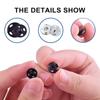 180PCS Sew On Snaps Button, Metal Snaps Fastener Press Studs Snap Fastener for Bag Clothes DIY Craft, 8mm/10mm/12mm/15mm
