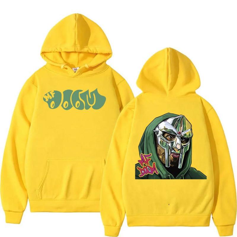Худи-пуловер Singer Mf Doom Madlib Madvillain Metal Face Тканевое Худи Уличная Мода Повседневная Толстовка для Бега