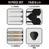 Target Japan BLACK MARQUEWARRIOR Lee Tae Kyung 90% Tungsten Steel Tip Darts Set, 25g, K-Flex No. 6 Shape Flights and Shafts, SWISS SILVER NAN