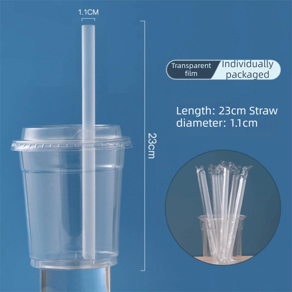 100pcs Disposable Disposable Straws Plastic Juice Straw New Plastic Drinking Straw  Wedding Party