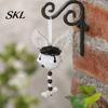 Reusable Halloween Bell Jingle Ornament, Gothic Bull Skull/Angel Wings Hanging Seasonal Decor Decoration for Tree, Party Home