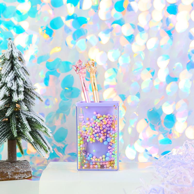 Хрустальный держатель для ручек, органайзер для канцелярских принадлежностей, школьные принадлежности для хранения бутылочек, аксессуары для очистки, кисточка для макияжа, горшок для карандашей, столовые принадлежности