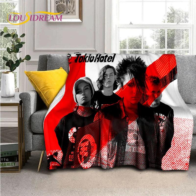 Rock Band Tokio Hotel Билл Каулитц Мягкое фланелевое одеяло для кровати, спальни, дивана, пикника, Плед для укрытия, активного отдыха на природе, подарок