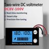 DC 8V-100V Battery Capacity Indicator 12V 24V 48V Lead Acid Lithium LiFePO4 Voltage Gauge Tester With Temperature Alarm