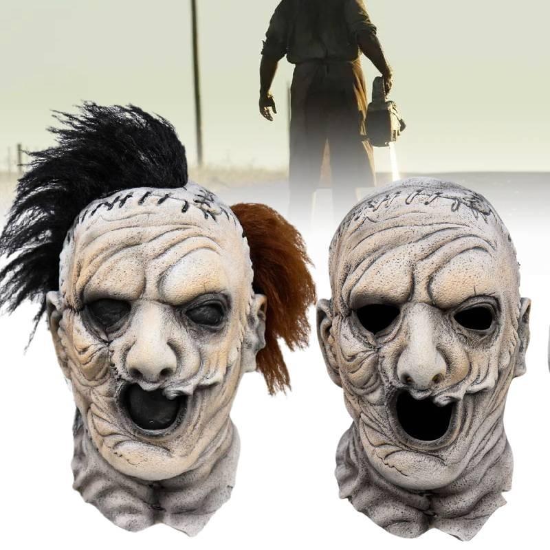 Scary Texas Chainsaw Massacre Mask For Halloween Party Latex Costume Accessory