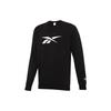 Reebok Классический свитер с принтом логотипа, толстовка с круглым вырезом, унисекс, черная GR8472