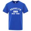 Brooklyn Est. 1631 New York Letter Print T-Shirt Man Casual Loose T-Shirts Summer Cotton Tops Fashion Breathable Tee Clothing