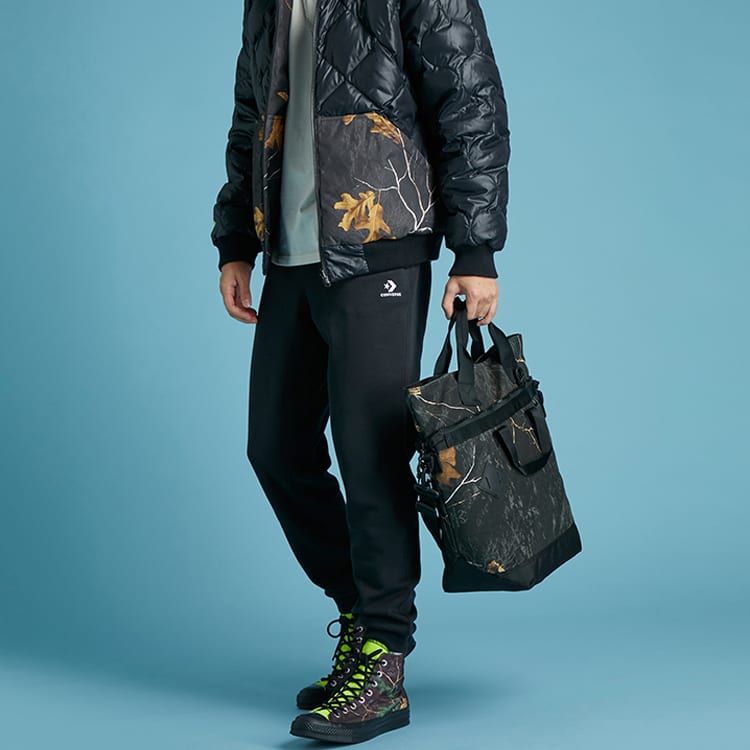 Converse Polyester Tote Bag, Shopping Bag, Handbag Regular Unisex Camouflage 10020233-A01