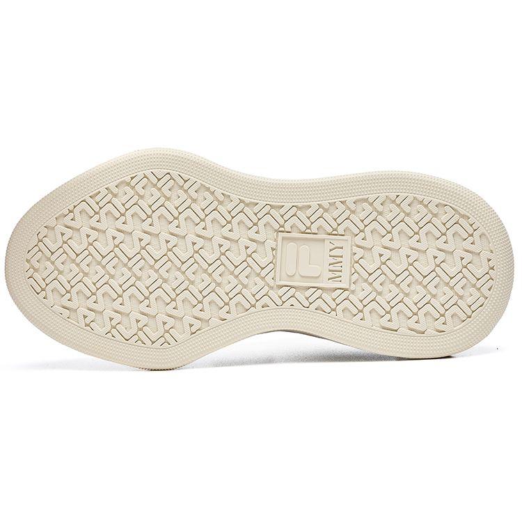 Mihara Yasuhiro X Fila FM-20 Кожаные Модные Кроссовки на Толстой Подошве Повседневные Низкие Кроссовки Женские Кроссовки Бежевые F12W234207FAG