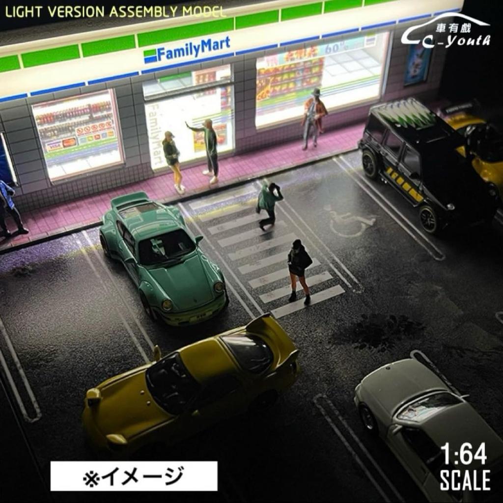 Магазин у дома CY88102 Модель Диорама Гараж Мини Машина 1/64 C-youth и т.д.. [Элемент]