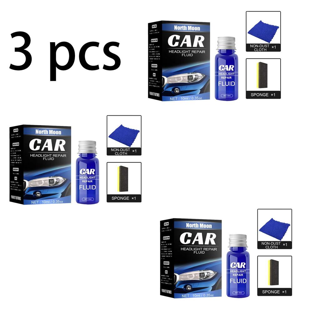 Rayhong Headlight Renovation and Repair Agent (10ml Set), Car Headlight Restoration Agent, Headlight Polishing and Repair Liquid 1 Set