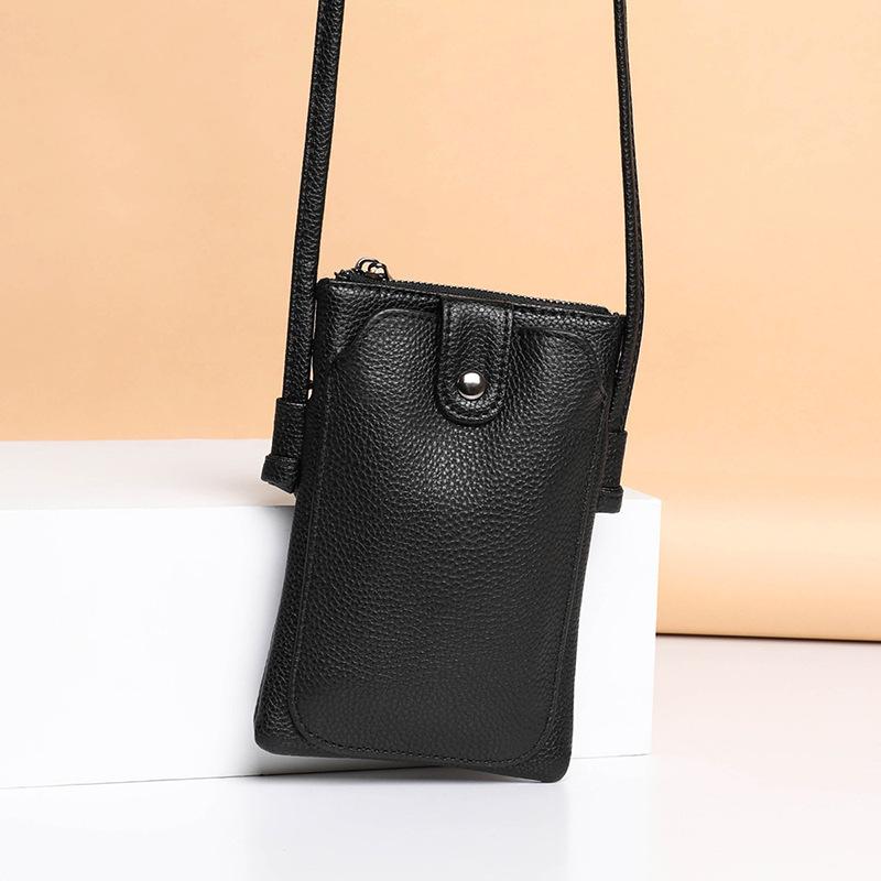 New Fashion Trendy Bag Women's Temperament Crossbody Bag Versatile Mini One-shoulder Genuine Leather Women's Bag Mobile Phone Bag