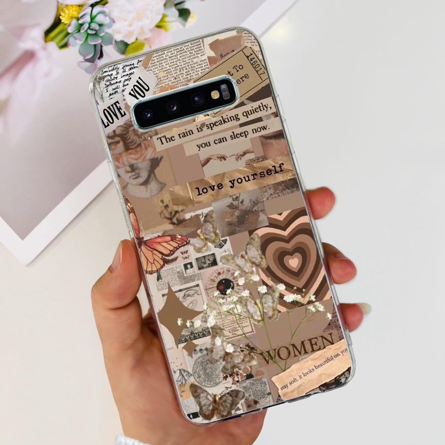 Для Samsung Galaxy S10 Lite Plus Чехол Милый Астронавт Мягкий Силиконовый Чехол для Телефона Для Samsung S10 Plus S10e Funda S10+ S 10 Coque