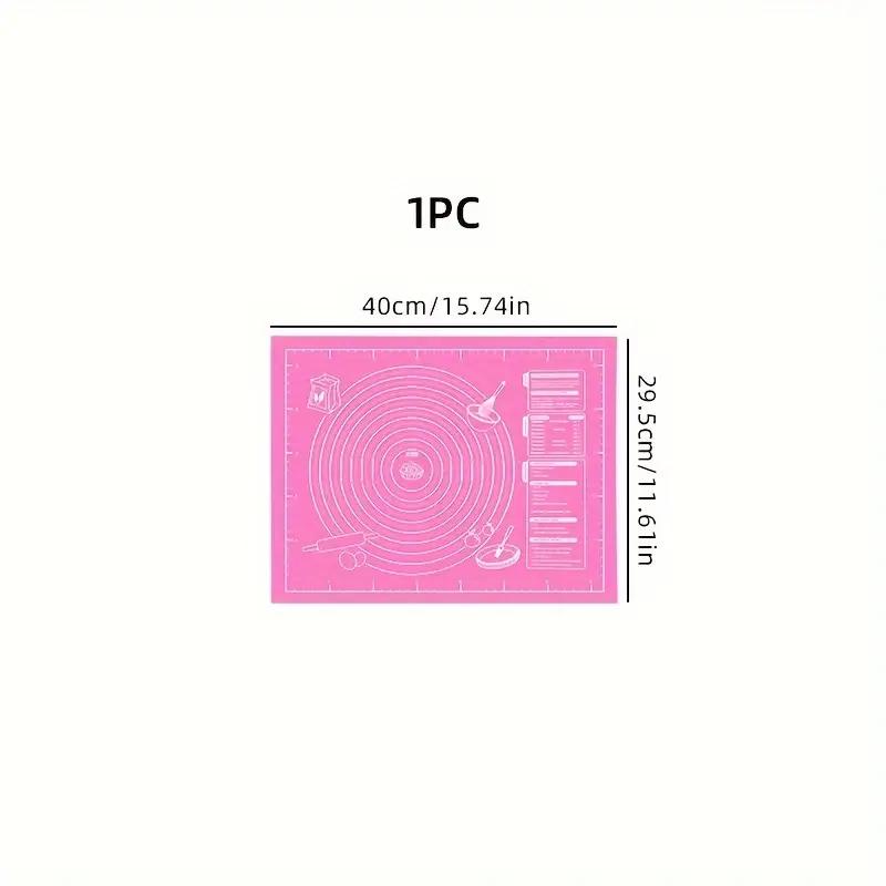 Non-Stick Silicone Baking Mat for Pastry, Dough Rolling, and Kneading - Ideal for Cookies and Pies - Kitchen Tool with Scale for Holiday Baking