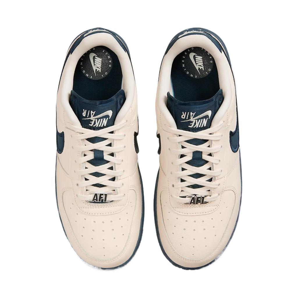 Nike Кроссовки Air Force 1 Dance Low Pale Ivory Navy Женские Кремовый Armory-Navy Серебристый FJ7409-103