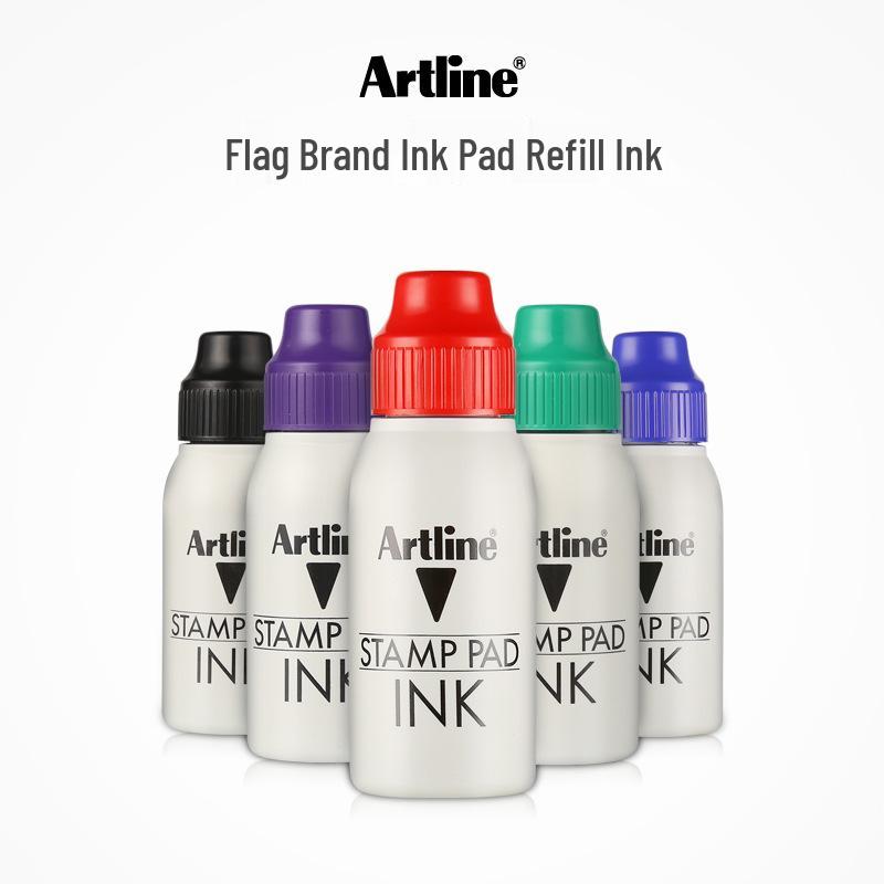Japan Flag Brand - Yali Artline EHJ Ink Pad Refill, 50ML ESA-2N
