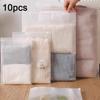 10Pcs Travel Storage Bags Reusable Multifunctional Plastic Zipper Bags Waterproof Storage Pouch