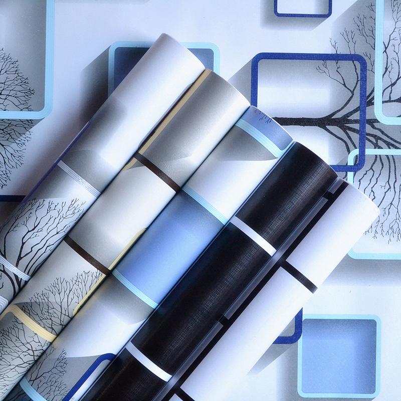 3D геометрические водостойкие самоклеящиеся обои ремонт мебели декоративная наклейка DIY декоративная пленка