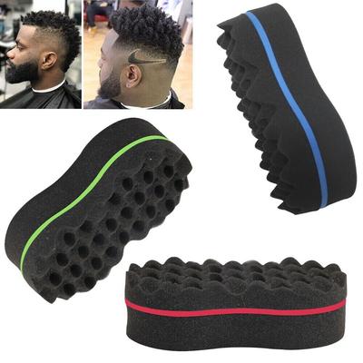 Волшебная двухсторонняя губка Twists Magic Barber, расческа для волос в стиле афро-кудрявый с несколькими отверстиями