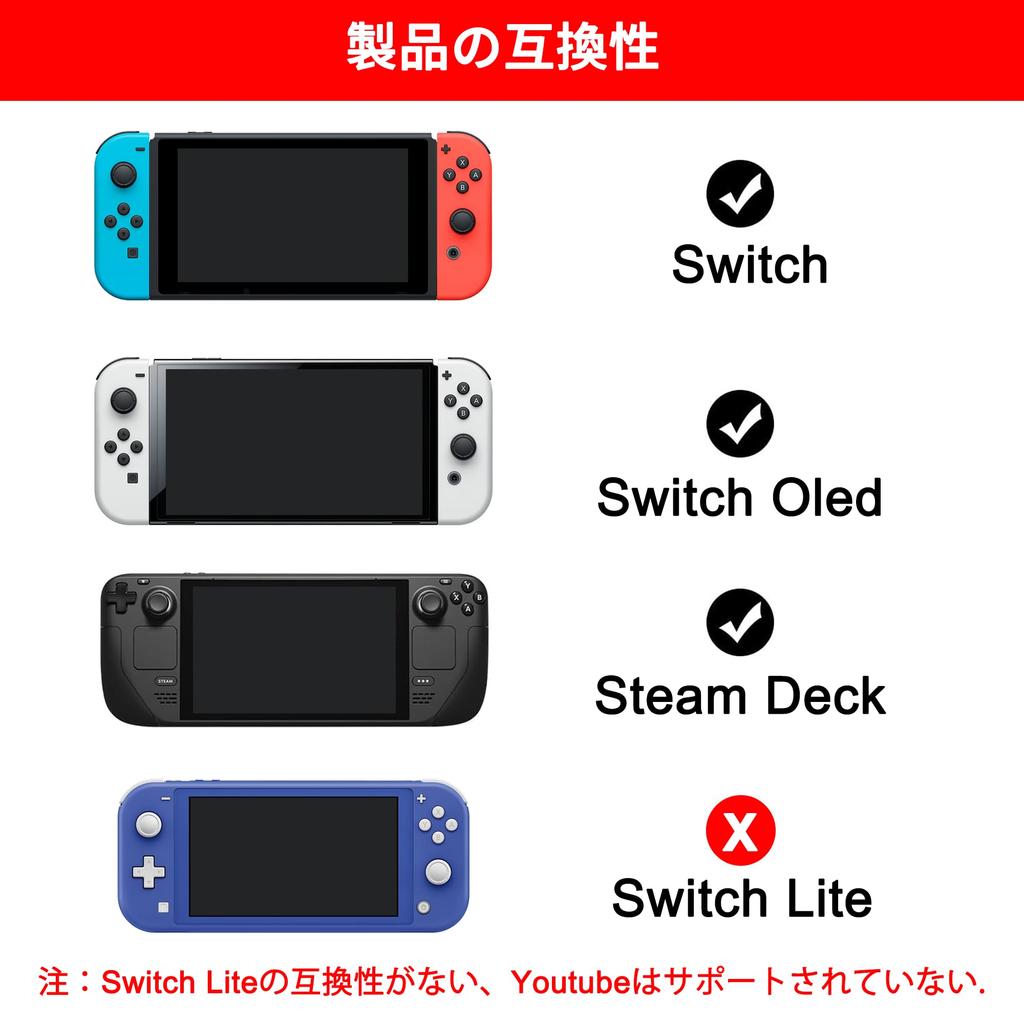 Typec HDMI Переключатель Док-станция Switch Прямой вывод на ТВ Переключатель Сменный кабель Док-станция Switch HDMI Кабель 3в1 Не Switch Switch OLED Совместим с ноутбуками