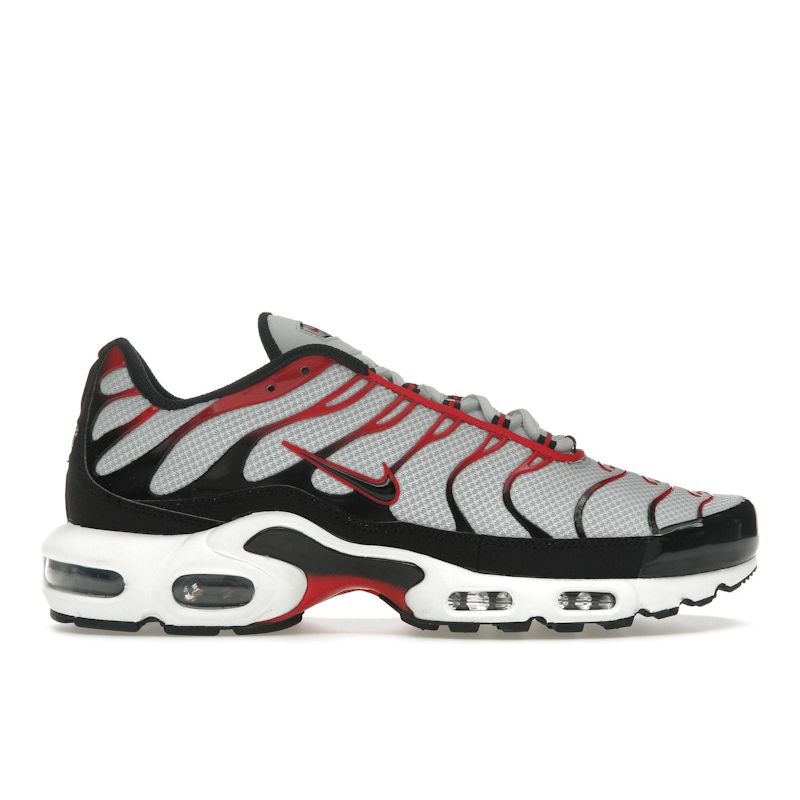 Nike Air Max Plus Platinum Black University Red Men Sneakers Grey Pure-Platinum White FN6949-002