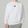 Puma Solid Color Logo Print Crew Neck Sweatshirt Unisex Tops White 535382-02
