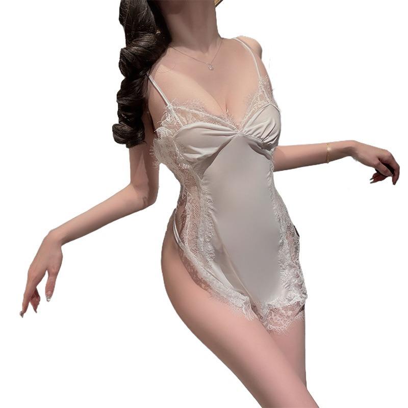 Sexy Lingerie Sexy Pure Lace Suspender Hot Flirting Couple Dating Robe