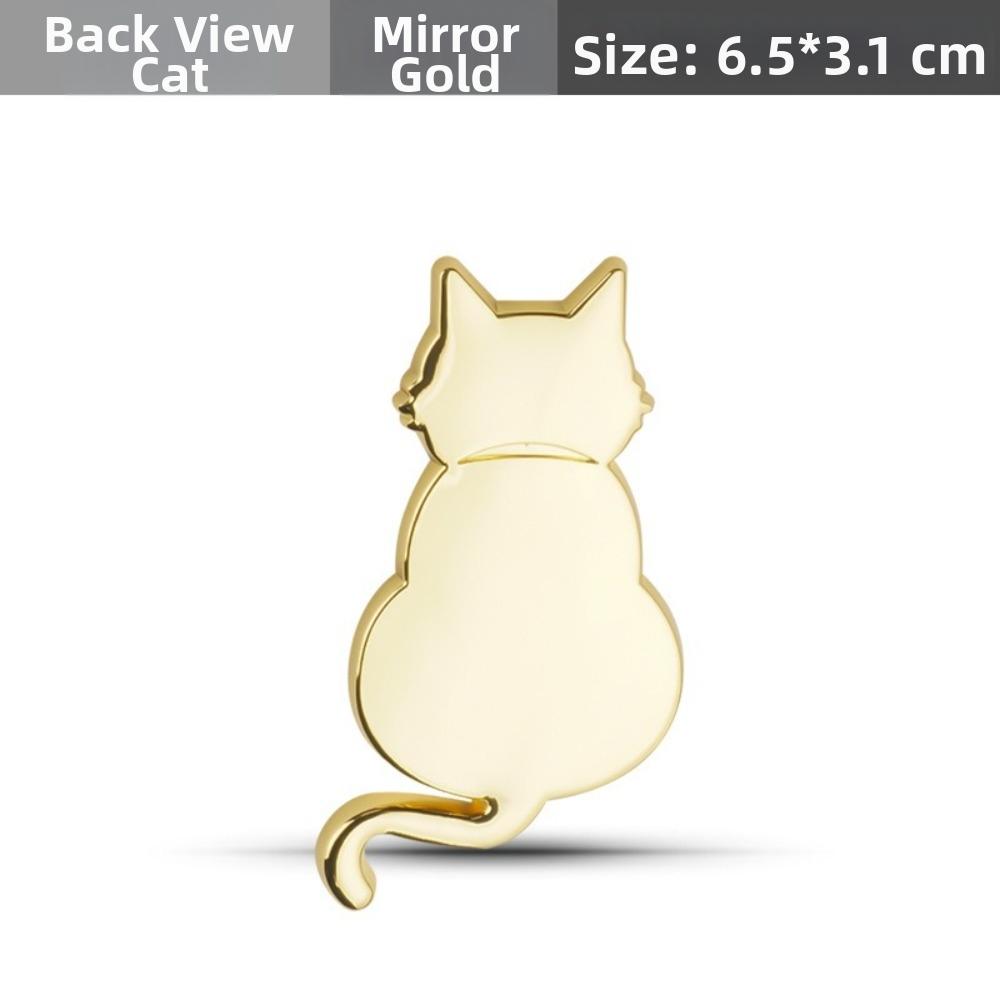 Originality Cat Car Emblem Personalized Car Covering Decor New 3D Metal Cat Sticker