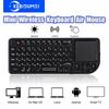 A8 Mini Wireless Keyboard 2.4G RF Backlit Touchpad Russian English Keyboard USB Rechargeable Air Mouse for PC Notebook Smart TV Box