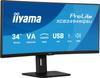 Ecran PC incurvé - IIYAMA - 34" - 120Hz - Dalle VA - 0,4ms - PROLITE