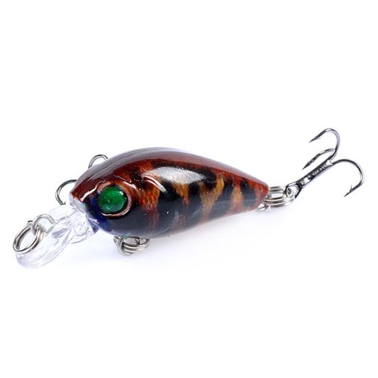 MUQZI Sports Accessory 6Pcs 4.5cm 4g Fishing Artificial Hard Lifelike Lure Wobbler Water Fish Swim Bait