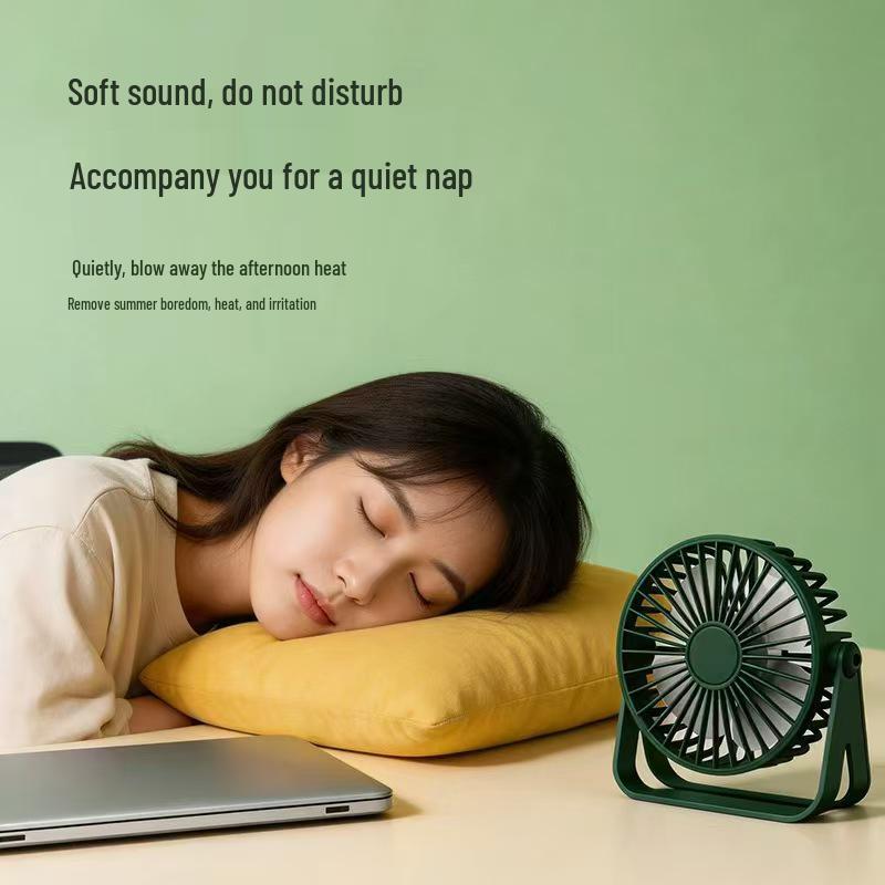 Yadu USB Rechargeable Desktop Fan - Small, Powerful Wind for Dorm and Office Use