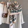 Luxury Winter Cashmere Scarf Women  Design Warm Pashmina Blanket Poncho Scarves Female Shawl Wraps Thick Foulard Bufanda