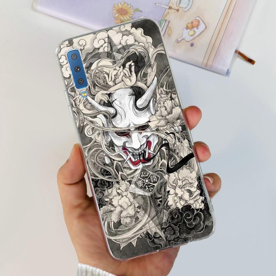 Силиконовый Чехол Для Samsung Galaxy A7 2018 Чехол A750 A750F Чехол Прозрачный ТПУ Модный Чехол Для Телефона Для Samsung A 7 2018 SM-A750F Fundas