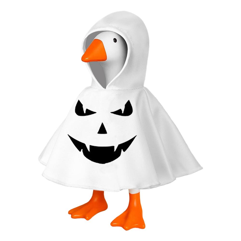 7-дюймовая толстовка с капюшоном для Хэллоуина для статуи гуся, миниатюрная одежда, толстовка для настольного гуся, декор стола