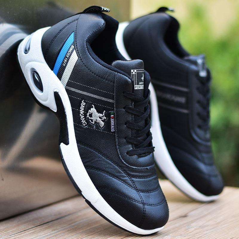 Brand Men Sneakers Air Cushion Running Shoes for Men Platform Sports Breathable Leather Shoe Vulcanized Shoes Zapatos De Hombre