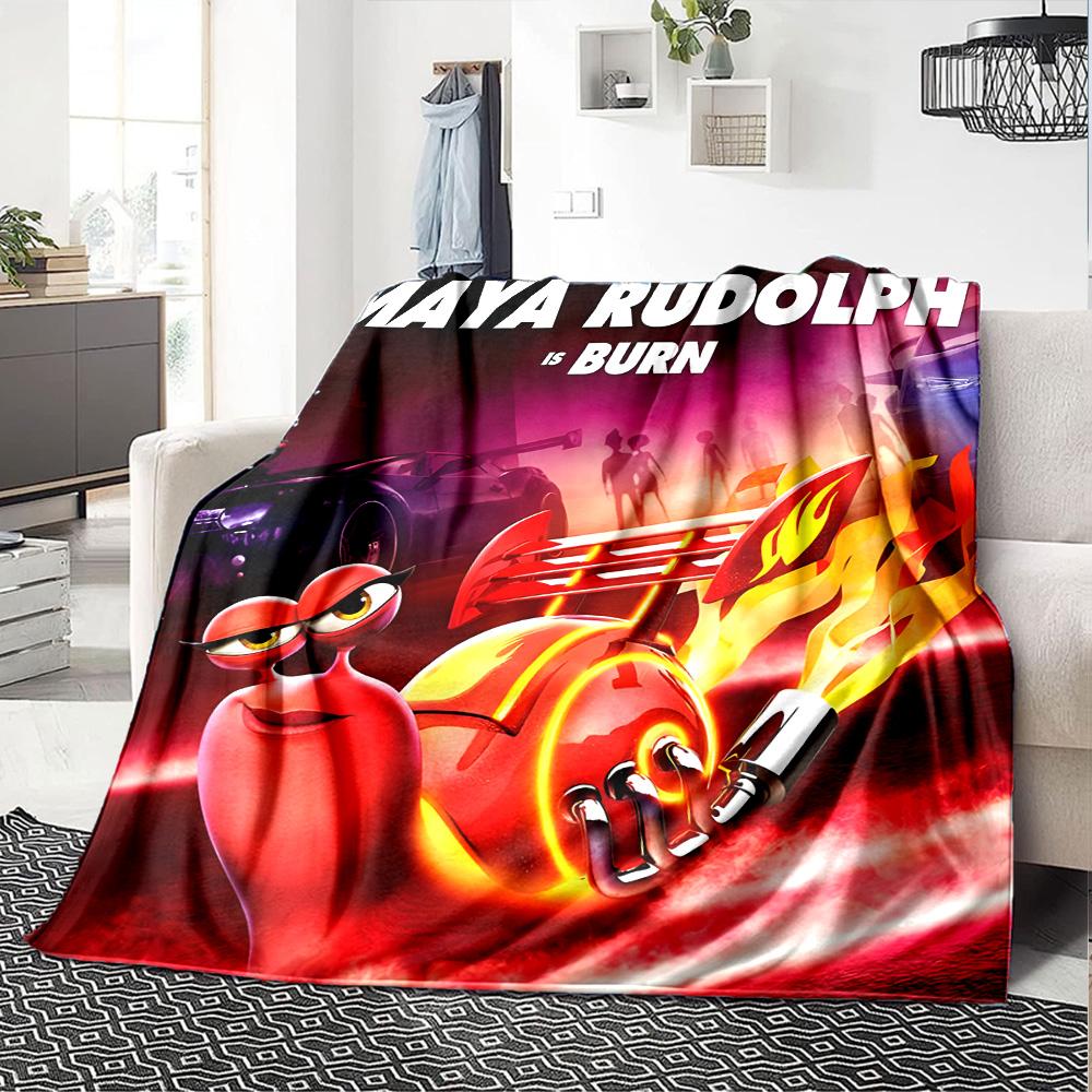 1pc TURBO2 Blanket, Gift, for Men and Women, Soft Blanket, Good for Sofa Bed Couch Travel, Lightweight Flannel Blanket