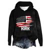 Women's Hooded Long Sleeve Printed Flannel Top Hooded Sweatshirt