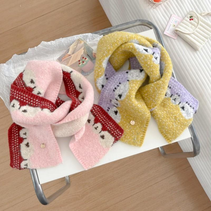 Womens Knitted Scarf Winter Warm Thick Cable Knit Wrap Students Casual Office Wear