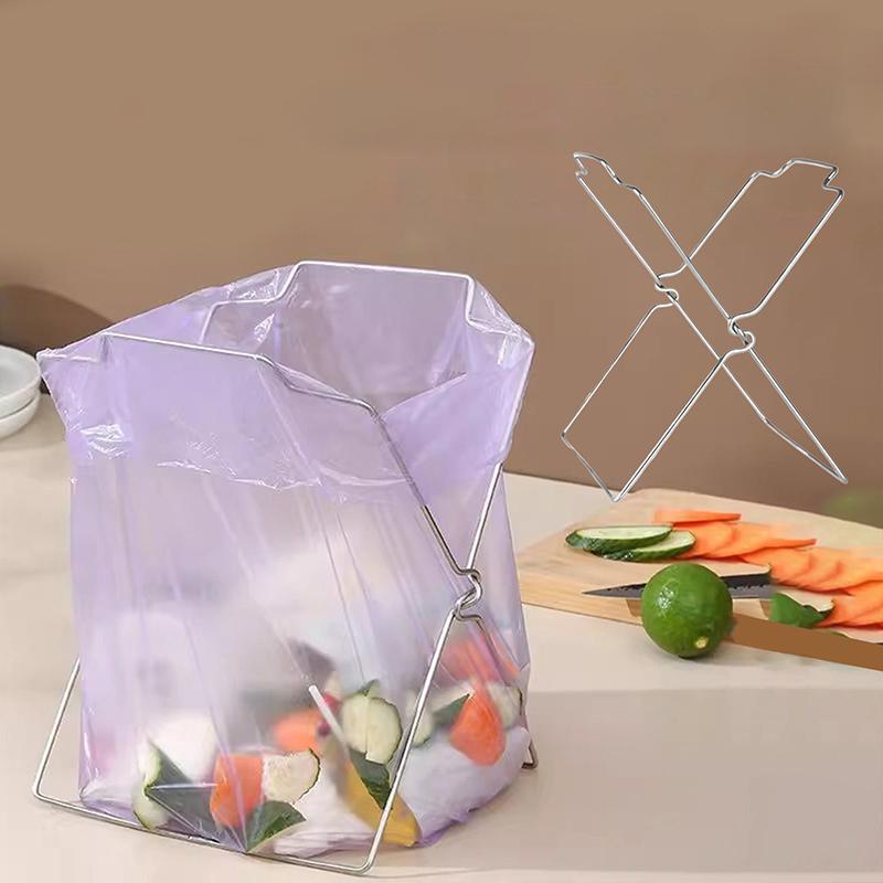Xiaomi Многофункциональный держатель для пакетов для хранения свежих продуктов на кухне, складной держатель для мусора для дома и улицы, стойка для хранения кухонного мусора