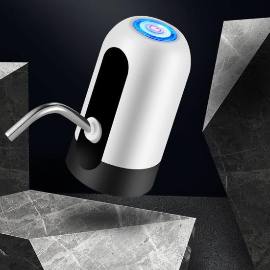 Yousheng Automatic Water Dispenser 5 Gallon Water Bottle Pump USB Rechargeable Silent Portable Electric Drinking Water Jug Pump Kitchen Supplies