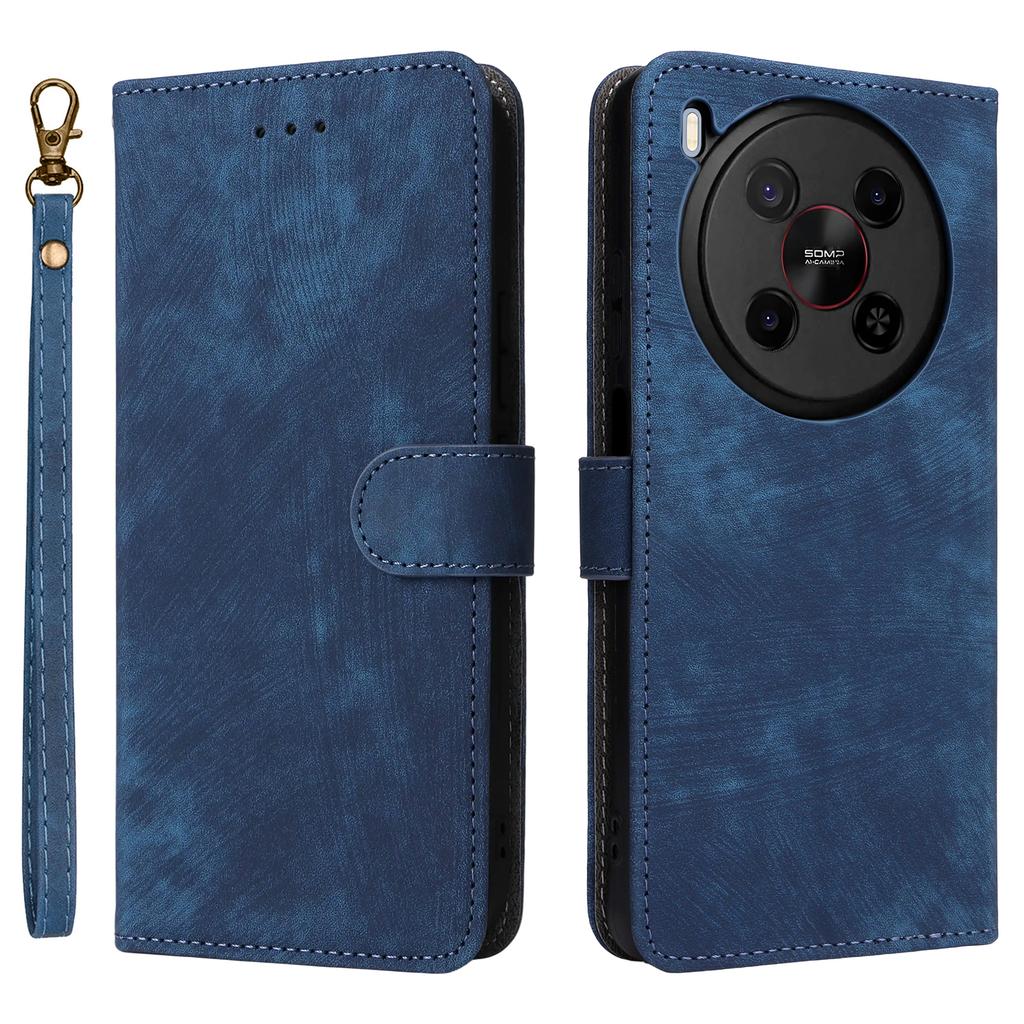 For ZTE Blade V70 Max/nubia V70 Max Case Wallet RFID Blocking PU Leather Cover Viewing Stand