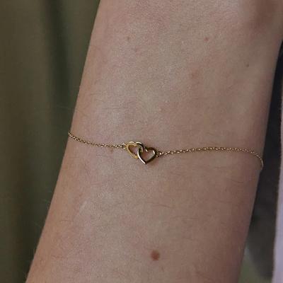 14k Hearty Heart Bracelet