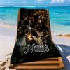 Journey Through Mist Personalized Text Beach Towel High Absorbency & Quick-Dry